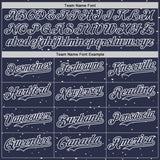 Custom Black Navy Orange-White 3D Pattern Design Alien UFO Galaxy Authentic Baseball Jersey