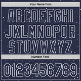 Custom Black Navy Orange-White 3D Pattern Design Alien UFO Galaxy Authentic Baseball Jersey