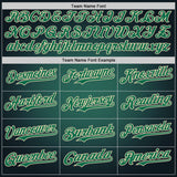 Custom Black Kelly Green-Cream 3D Pattern Design Alien Spaceship Fleet UFO Galaxy Authentic Baseball Jersey