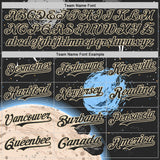 Custom Black Cream 3D Pattern Design Alien Space Meteor UFO Galaxy Authentic Baseball Jersey