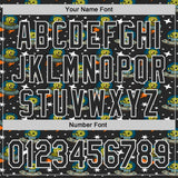 Custom Black White 3D Pattern Design Cartoon Alien UFO Space Galaxy Authentic Baseball Jersey