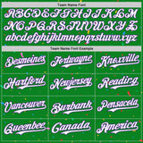 Custom Grass Green White-Purple 3D Pattern Design Confetti Colorful Speckle Authentic Baseball Jersey