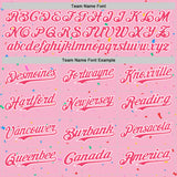 Custom Light Pink Neon Pink-White 3D Pattern Design Confetti Colorful Speckle Authentic Baseball Jersey