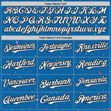 Custom Blue White-Black 3D Pattern Design Confetti Colorful Speckle Authentic Baseball Jersey