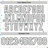 Custom White Black 3D Pattern Design Confetti Colorful Speckle Authentic Baseball Jersey
