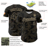 Custom Black Vegas Gold Curve Lines Authentic Baseball Jersey