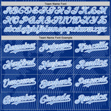 Custom Royal Light Blue-White Curve Lines Authentic Baseball Jersey