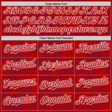 Custom Red Royal-White Curve Lines Authentic Baseball Jersey
