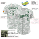 Custom White Green Curve Lines Authentic Baseball Jersey