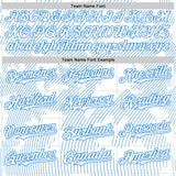 Custom White Electric Blue Curve Lines Authentic Baseball Jersey