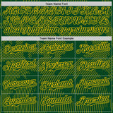 Custom Green Yellow Curve Lines Authentic Baseball Jersey