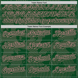 Custom Green Medium Pink Curve Lines Authentic Baseball Jersey