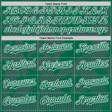 Custom Kelly Green Pink-White Curve Lines Authentic Baseball Jersey