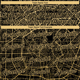 Custom Black-City Cream 3D Pattern City Street Map Urban Grid Performance T-Shirt