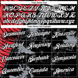 Custom Red White-Black 3D Pattern Aguila Eagle Grunge Style Performance T-Shirt