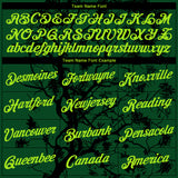 Custom Green Neon Green-Black 3D Pattern Arbol Jungle Camo Performance T-Shirt