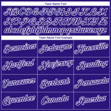Custom Dark Purple-White 3D Pattern Zigzag Step Fade Effect Performance T-Shirt