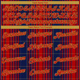 Custom Navy Red-Old Gold 3D Pattern Vertical Stripe Classic Performance T-Shirt