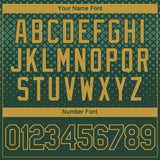Custom Green-Old Gold Gradient Diamond Halftone Sportswear Performance T-Shirt