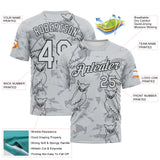 Custom Gray-Black Animal Owl Mascot Streetwear Style Performance T-Shirt