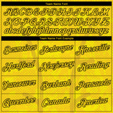 Custom Light Yellow-Black Geometric Sportswear Performance T-Shirt