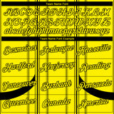 Custom Light Yellow-Black Stripe Sportswear Performance T-Shirt