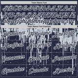 Custom Navy Silver-White Dripping Splatter Paint Performance T-Shirt