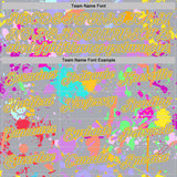 Custom Graffiti Pattern Gray-Yellow Vibrant Multicolor Paint Splatter Performance T-Shirt