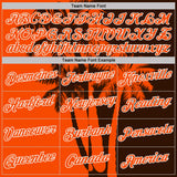 Custom Brown Orange-White Hawaii Tropical Coastal Palm Trees Performance T-Shirt