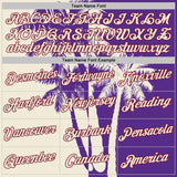 Custom Purple Cream-Crimson Hawaii Tropical Coastal Palm Trees Performance T-Shirt
