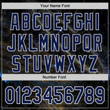 Custom Black Navy-White Galaxy Star Authentic Baseball Jersey