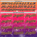 Custom Orange Dark Purple Red-Gold Galaxy Star Authentic Baseball Jersey