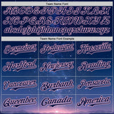 Custom Navy-Light Pink Galaxy Star Authentic Baseball Jersey