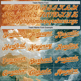 Custom Yellow Texas Orange Gray-Cream Galaxy Star Nebula Authentic Baseball Jersey