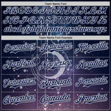 Custom Dark Purple Navy-White Galaxy Star Authentic Baseball Jersey