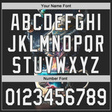 Custom Black-White Galaxy Star Nebula Authentic Baseball Jersey