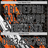 Custom Black Orange Gray-White 3D Pattern Design Motorcycle Motocross Skull Authentic Baseball Jersey