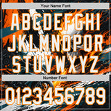 Custom Black White Red-Bay Orange 3D Pattern Design Motorcycle Motocross Skull Flame Authentic Baseball Jersey