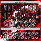 Custom Black Red-White 3D Pattern Design Motorcycle Motocross Skull Authentic Baseball Jersey