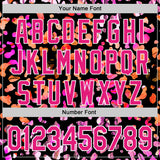 Custom Black Hot Pink-White Leopard Print Authentic Baseball Jersey