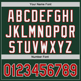 Custom Green Red-White Classic Color Block Side Panel Stripe Authentic Baseball Jersey
