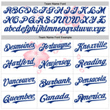 Custom White Red-Royal Cherry Blossoms Sakura Authentic Baseball Jersey