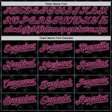 Custom Black-Pink Cherry Blossoms Sakura Authentic Baseball Jersey