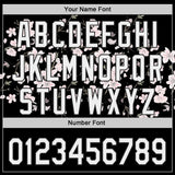 Custom Black-White Cherry Blossoms Sakura Authentic Baseball Jersey