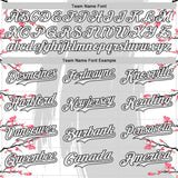 Custom White Gray-Black Cherry Blossoms Sakura Authentic Baseball Jersey