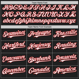 Custom Black White-Red Japanese Wave 3D Pattern Design Authentic Baseball Jersey