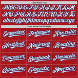 Custom Red White-Royal Japanese Wave 3D Pattern Design Authentic Baseball Jersey