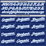 Custom Royal White-Light Blue Japanese Wave 3D Pattern Design Authentic Baseball Jersey