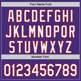 Custom Purple White-Red Japanese Wave 3D Pattern Design Authentic Baseball Jersey