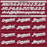 Custom Crimson White-Gray Japanese Wave 3D Pattern Design Authentic Baseball Jersey